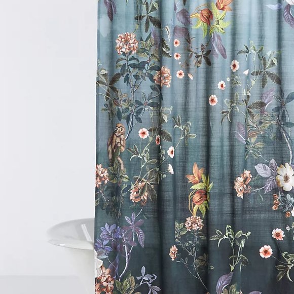 Anthropologie Bath Organic Cotton Henrik Shower Curtain Poshmark